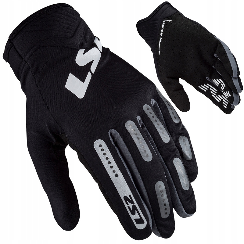 Rękawice Motocyklowe LS2 Bend Black Lekkie Letnie Miejskie Neopren