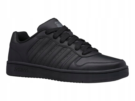 K-swiss A Court Palisády Pánské Černé Sportovní Boty S Kůží 43 J0D