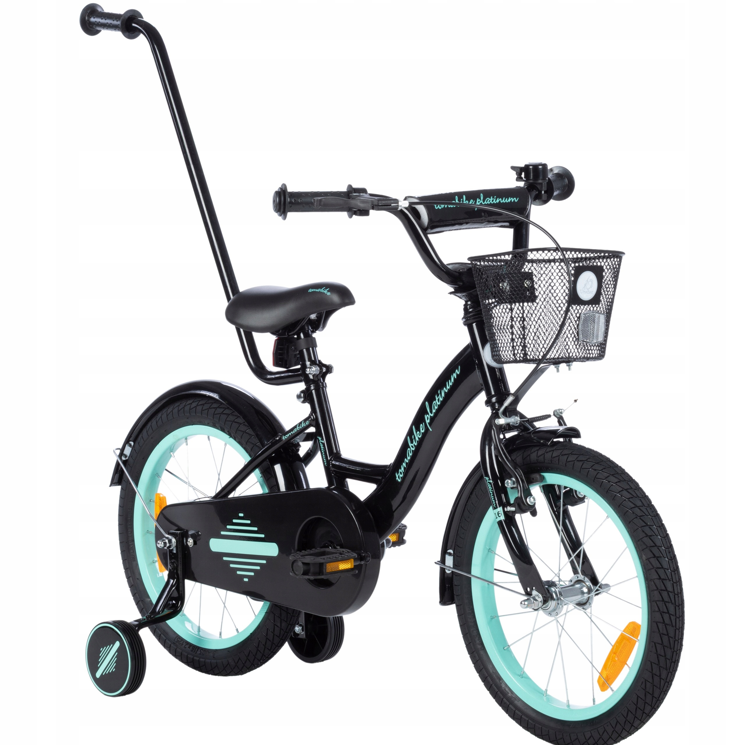 rower rowerek Tomabike 16 cali V-break prowadnik koszyk L model 2025