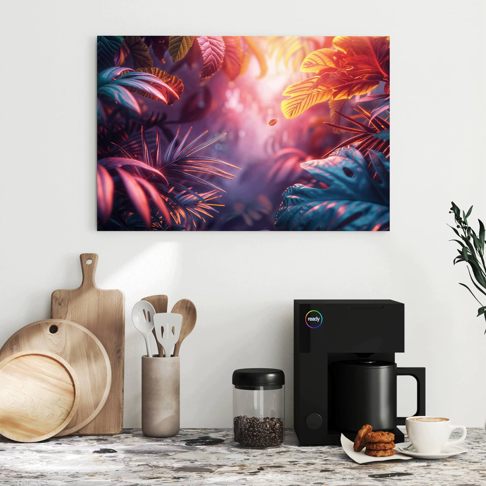 Magnetická tabule Zalany šwiatlem Džungle 60 × 40 cm
