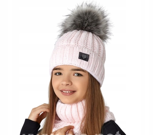 

Komplet Czapka Zimowa Komin Golf 52 54 56