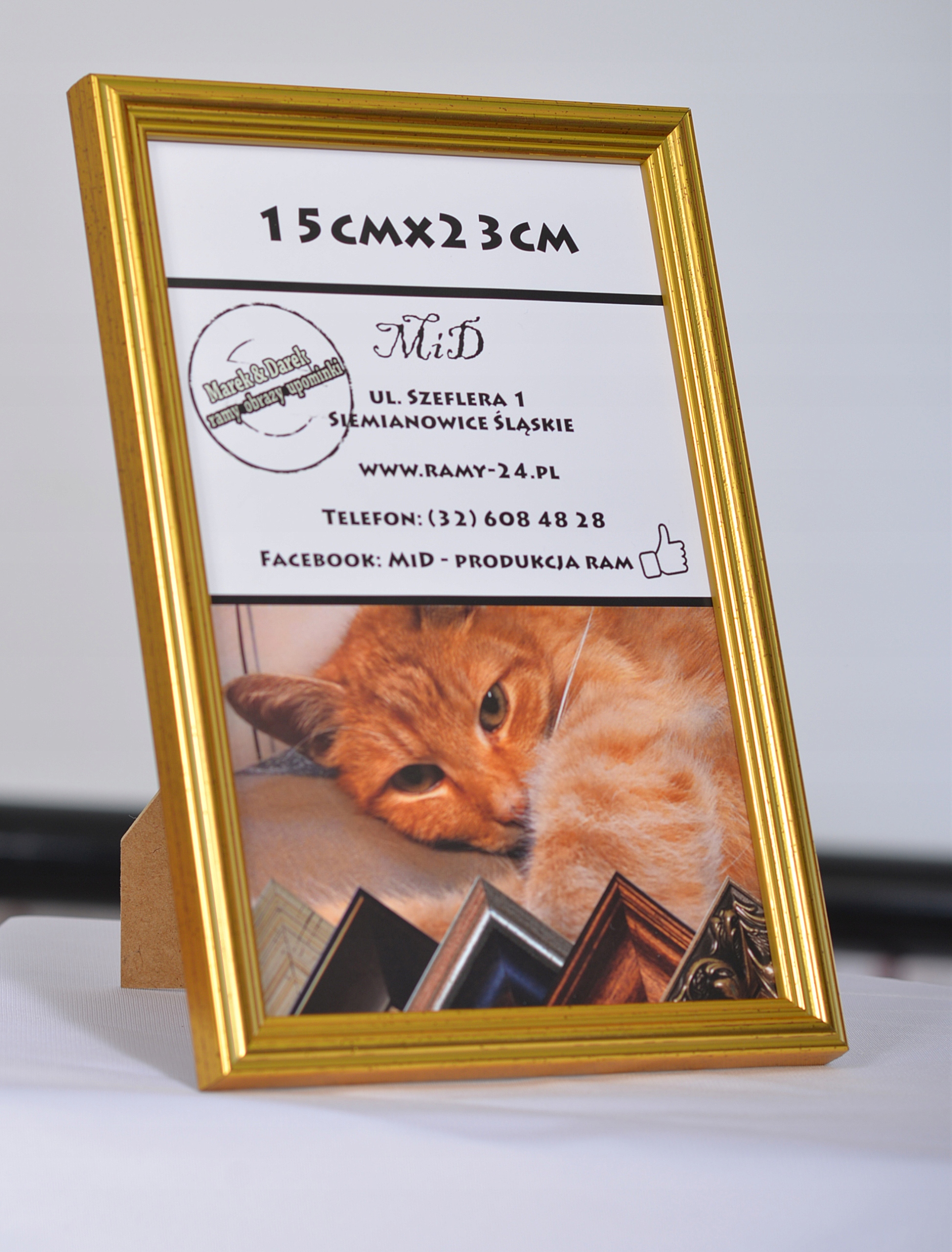 

MID Ramka Foto Fala 15X23 Złoto 15 MM