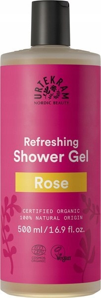 URTEKRAM Osviežujúci sprchový gél s ružou 500 ml