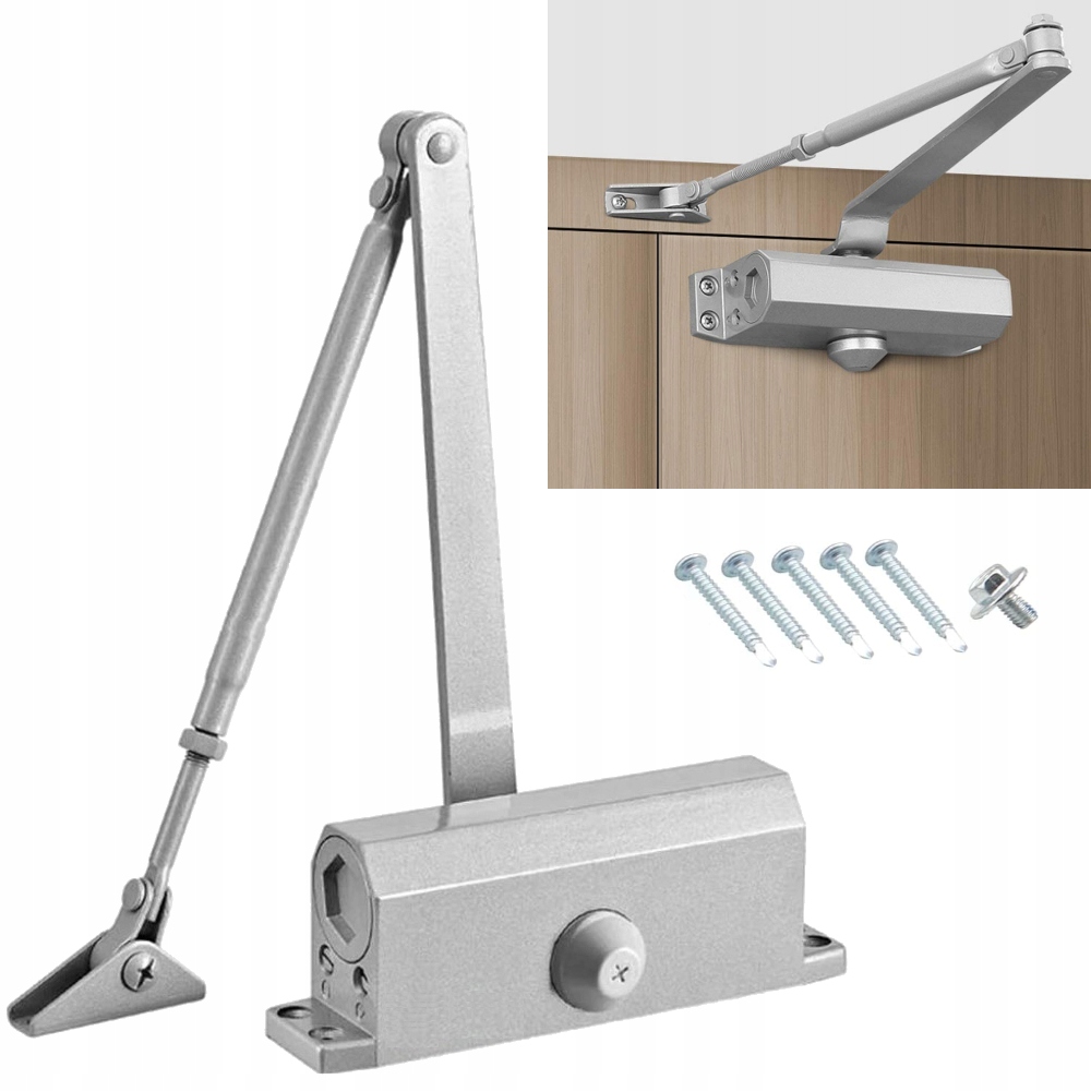 SAMOZAMYKACZ DRZWIOWY Z BLOKADĄ OTWARCIA ZAMYKACZ 25-45 kg Z RAMIENIEM Kod producenta Samozamykacz z blokadą