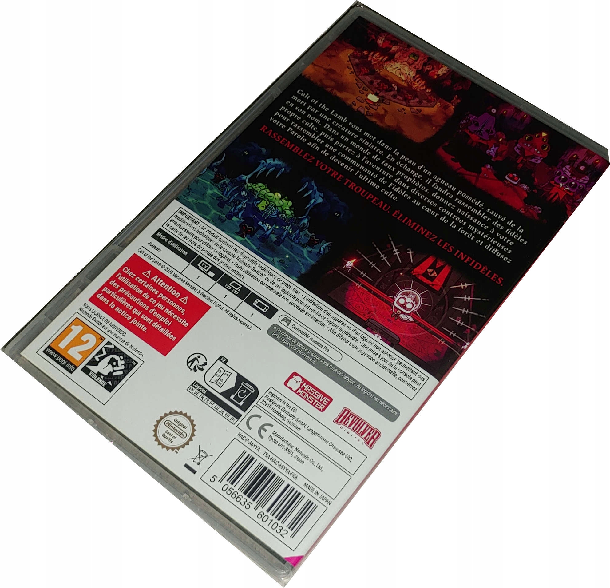 CULT OF THE LAMB / NOWA / SWITCH / KARTDRIDŻ Stan opakowania oryginalne