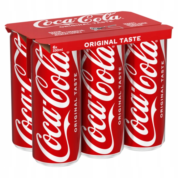 Levně Coca Cola Sycený nápoj 6 x 330 ml