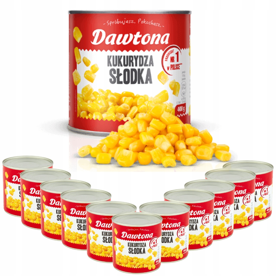 KUKURYDZA KONSERWOWA Dawtona 400g x 12 puszek