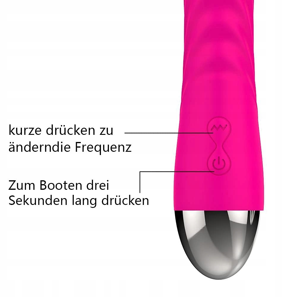G-PUNKT Wibrator Klasyczny Realistyczny Dildo i Wibrator Analny Silikonowy — miniatura 6