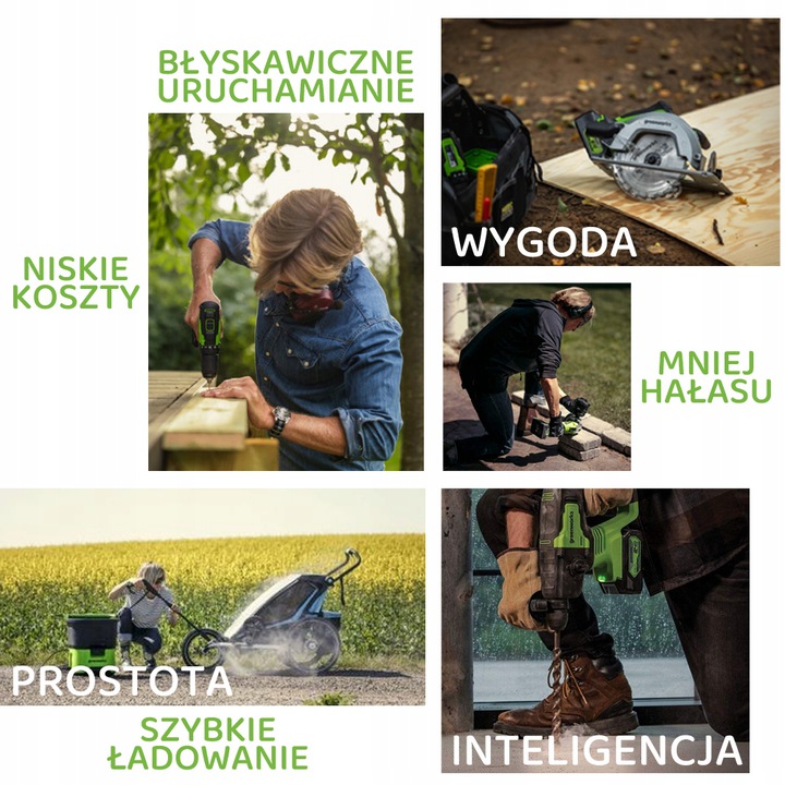 Klucz udarowy GREENWORKS 24V akumulatorowy Marka Greenworks Tools