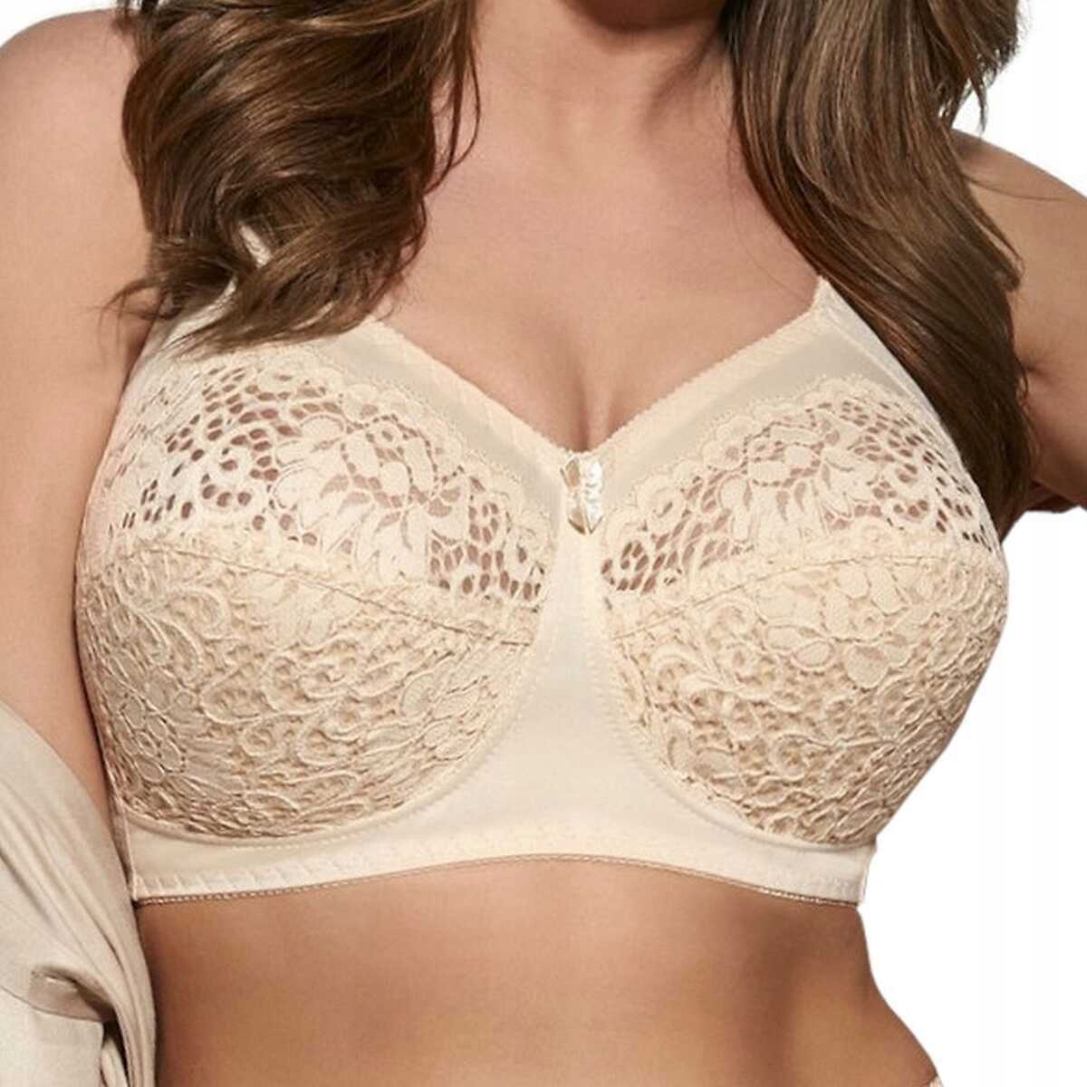 Viki Biustonosz miękki bez fiszbin stanik soft Krystyna 579 beż 85E