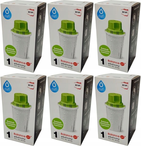 

Wkład filtr do wody Dafi Classic pH+ 6sztuk