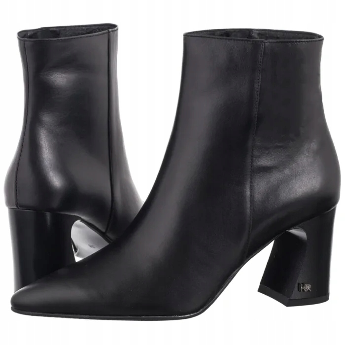 Dámské kožené boty Kotníkové Boty Karino černé 5715/076-F černé