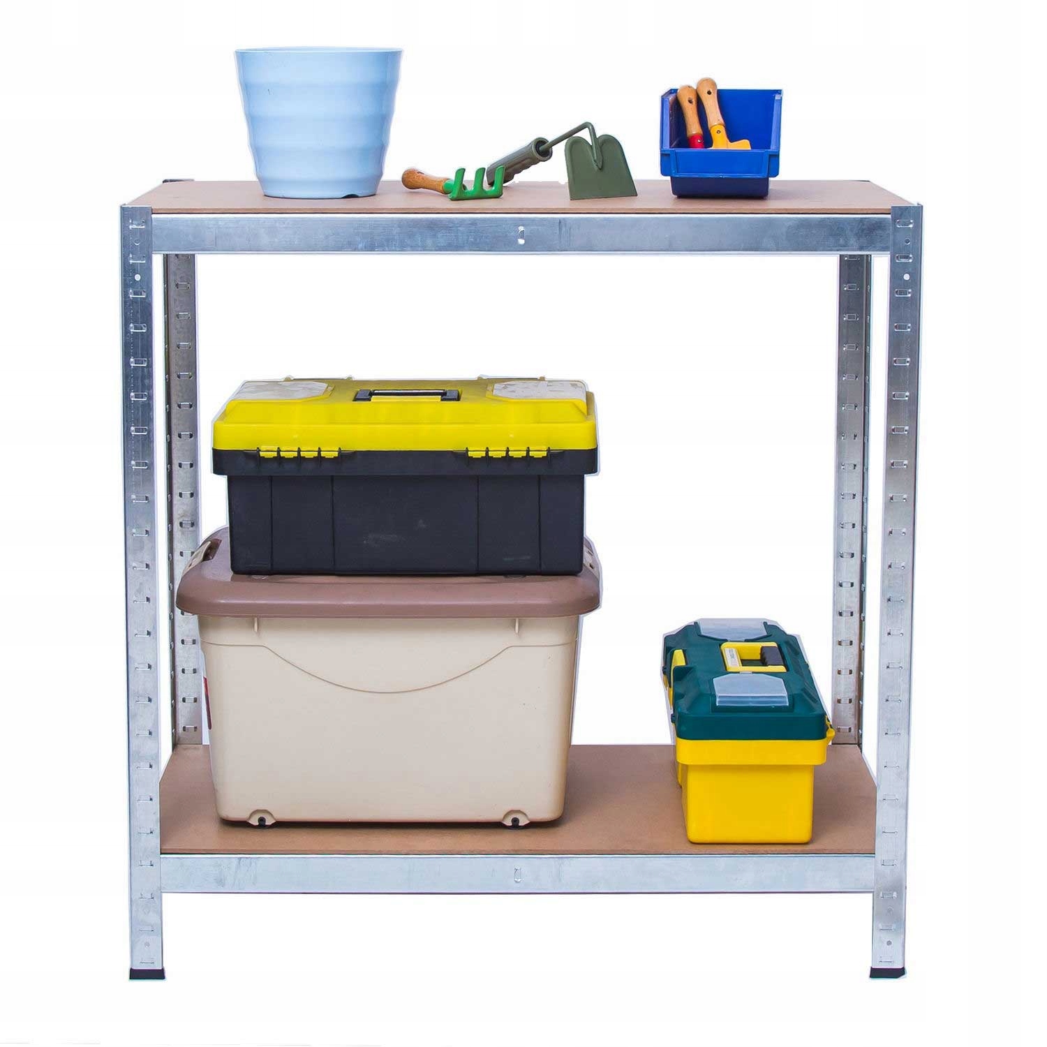 METALOWY REGAL 180x100x50CM DO MAGAZYNU PIWNICY Width 100 cm