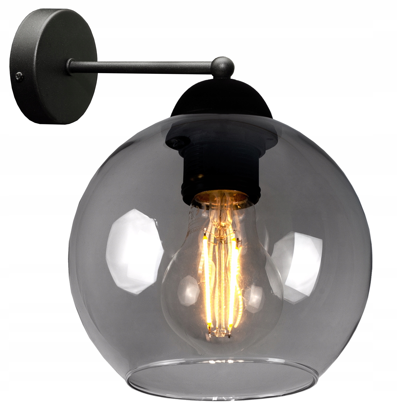 

Nowoczesna Szklana Lampa Ścienna Kinkiet Kula Led