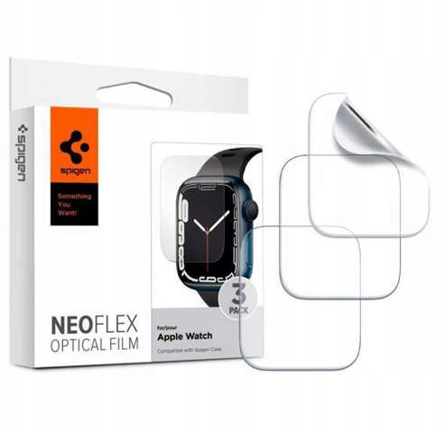 

3X Folia Spigen Do Apple Watch 5/6/7/8/SE 44/45MM