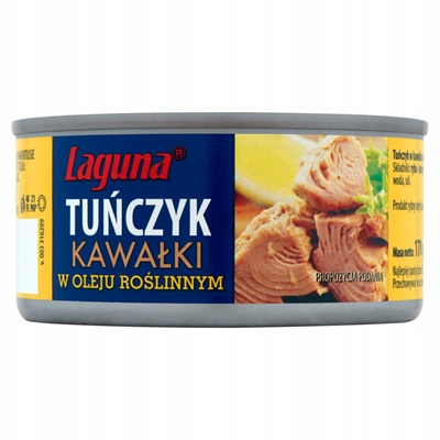 Laguna Tuňák kousky v rostlinném oleji 6 x 170 g