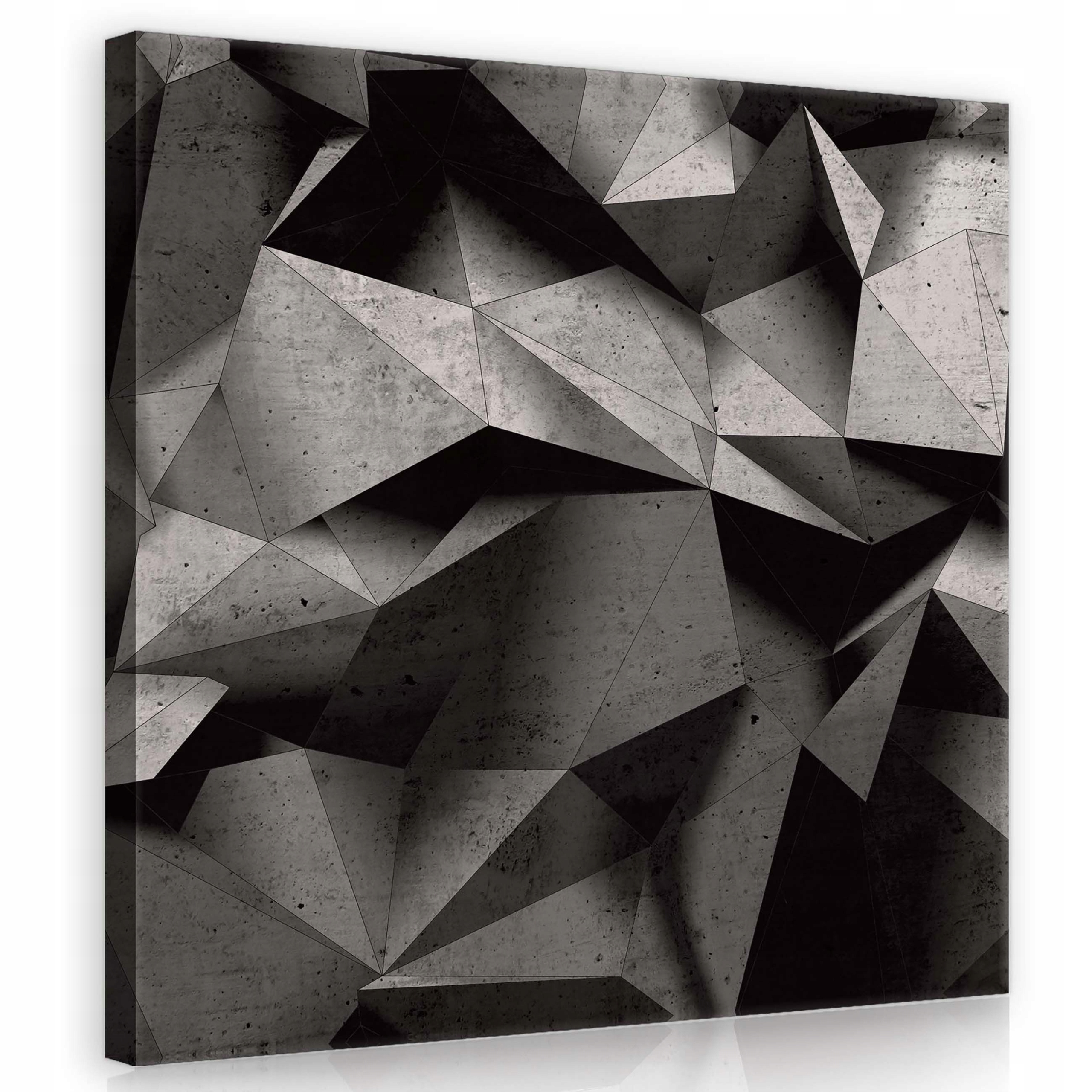 Obraz 80x80 Geometrický akcent v High-Tech salonu s prvky Betonu