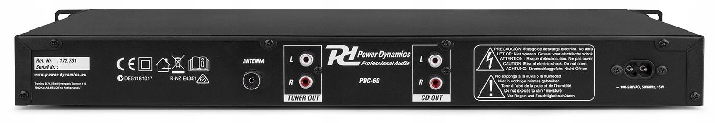 Odtwarzacz PDC-60 DAB+ (NK1) Marka Power Dynamics