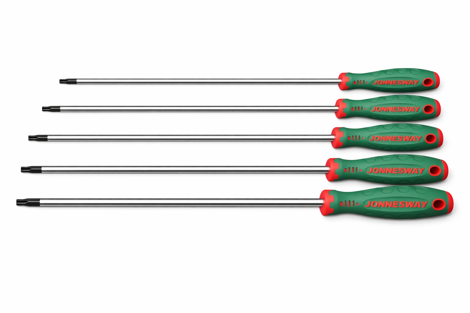 Jonnesway Wkrętak Torx T10 T15 T20 T25 T30 Extra Długi L=400 mm Zestaw