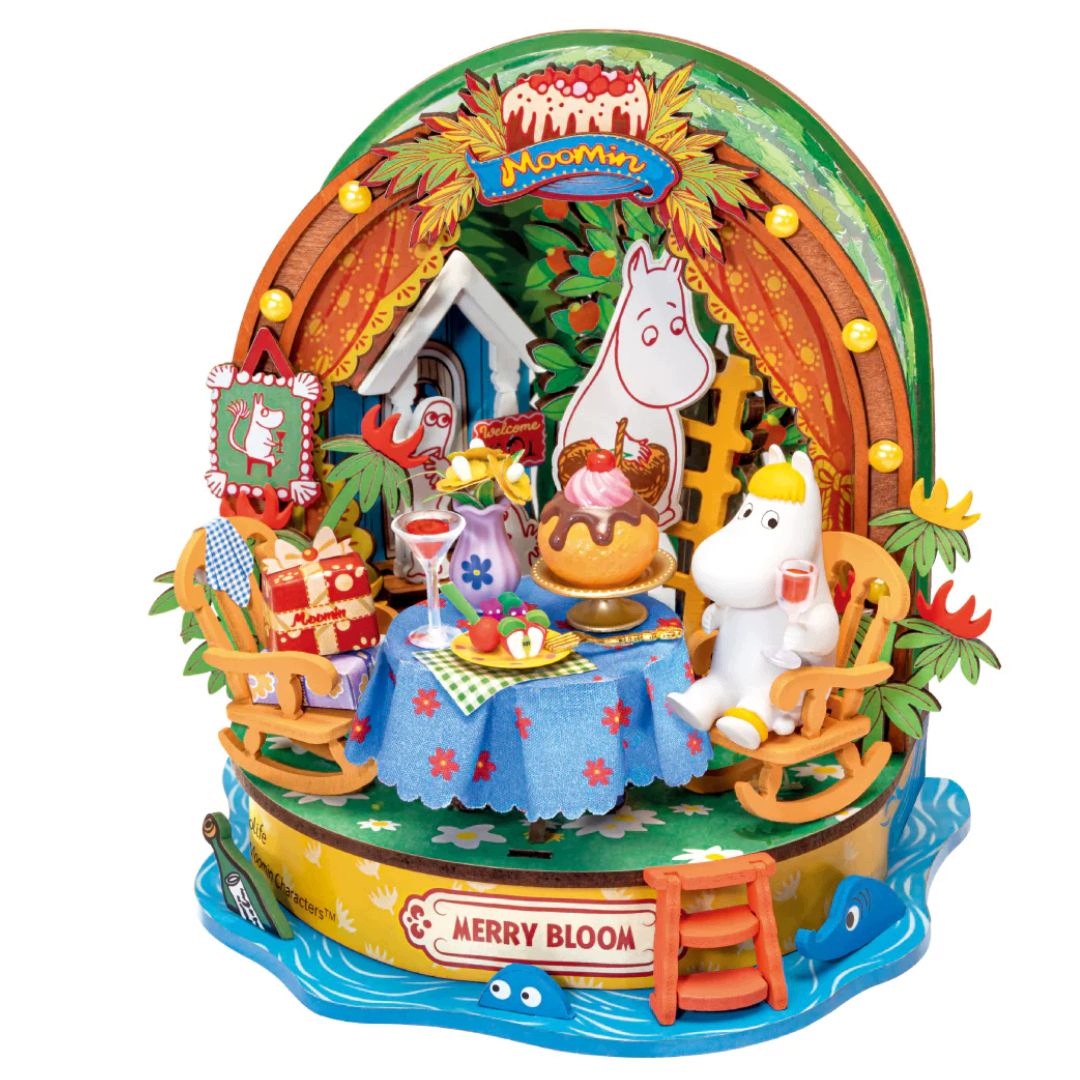 Miniaturowy domek Diy Rolife Snorkmaiden’s Garden Party Puzzle 105 el