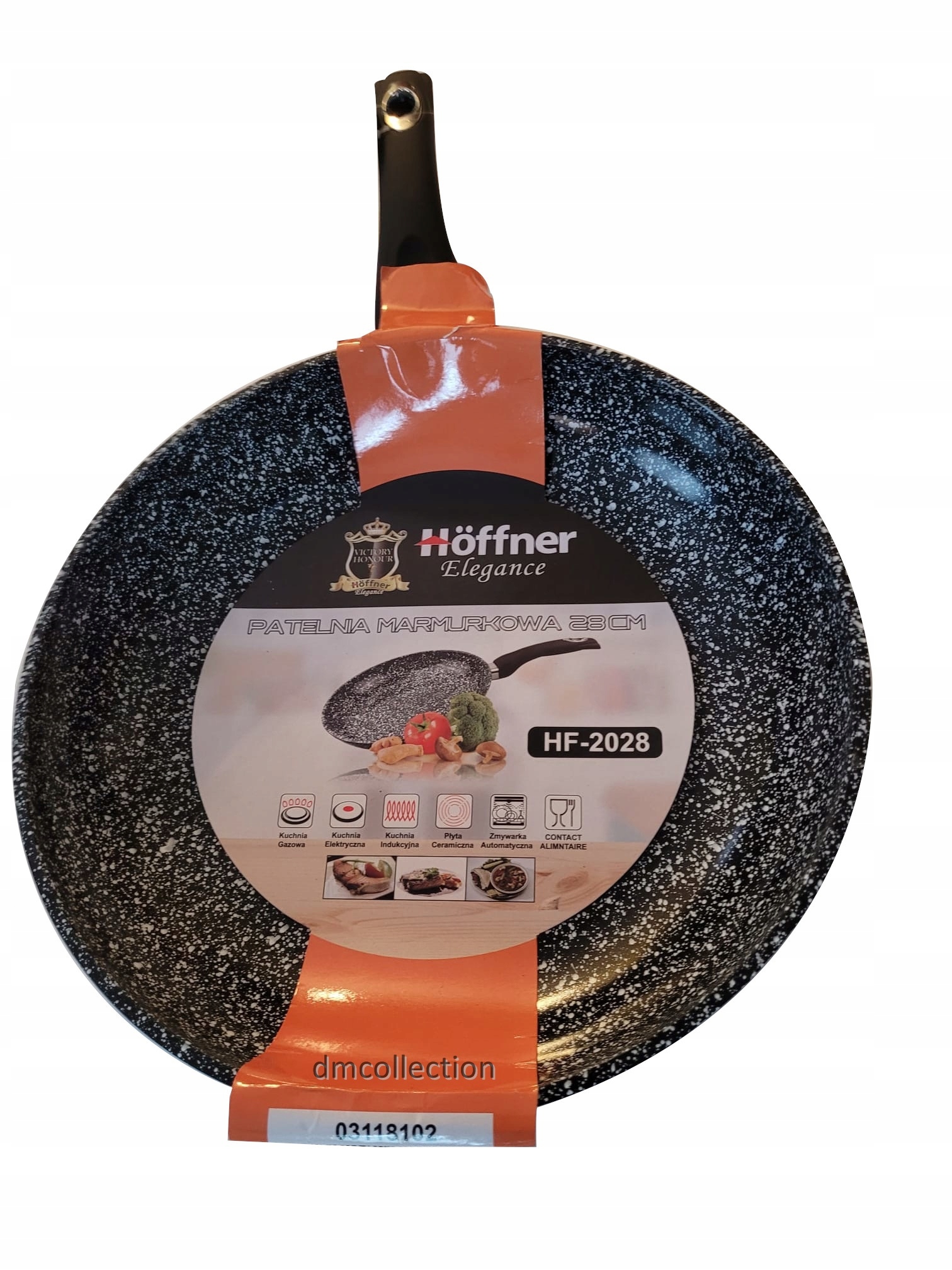 

Patelnia marmurowa 28cm Hoffner