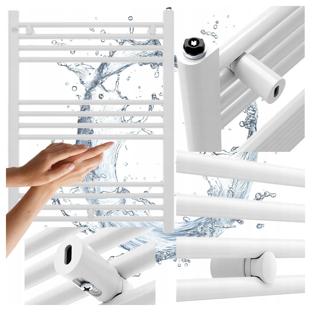 Kúpeľňový Radiátor 60/80 cm Biely Rebríkový Radiátor Moderný Puerto