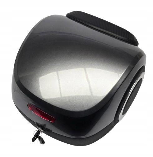 Šedý Plastový Kufr Na Motorku Skútr Centrální TopX 30L 25r