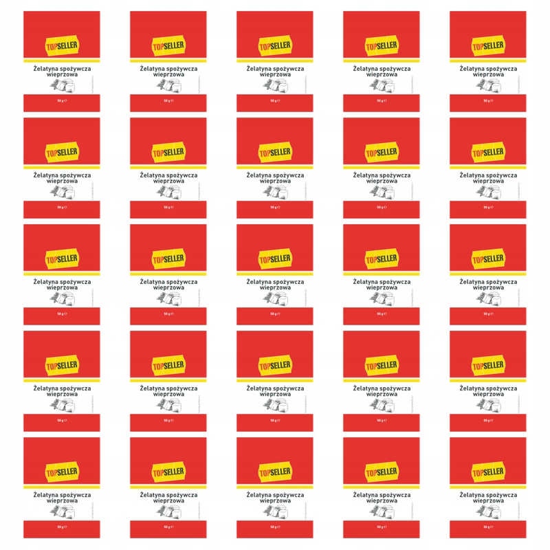 Topseller Želatina potravinářská vepřová 50 g X25