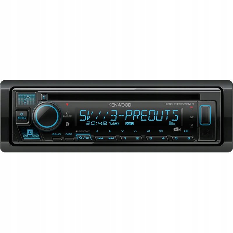 Kenwood KDC-BT960DAB Autorádio CD Aux MP3 Usb Dsp Dab Bt VarioColor