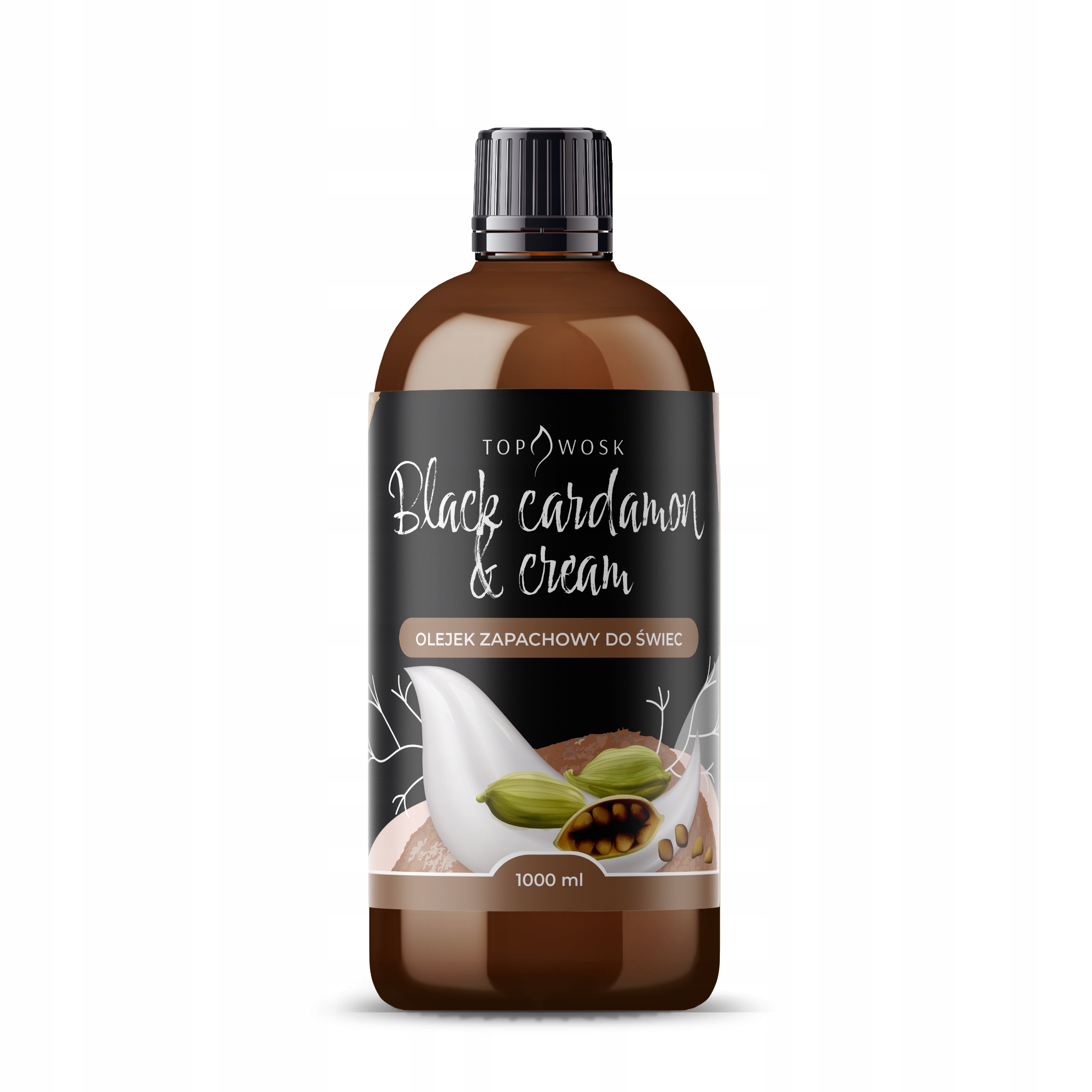 Vonný olej na sviečky Black Cardamon and Cream 1000 ml