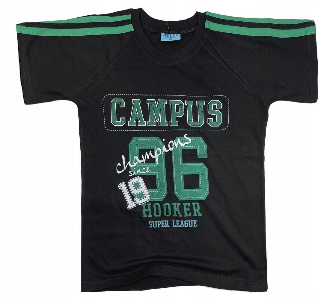 

T-shirt koszulka cotton Campus 176 Black r 164 cm