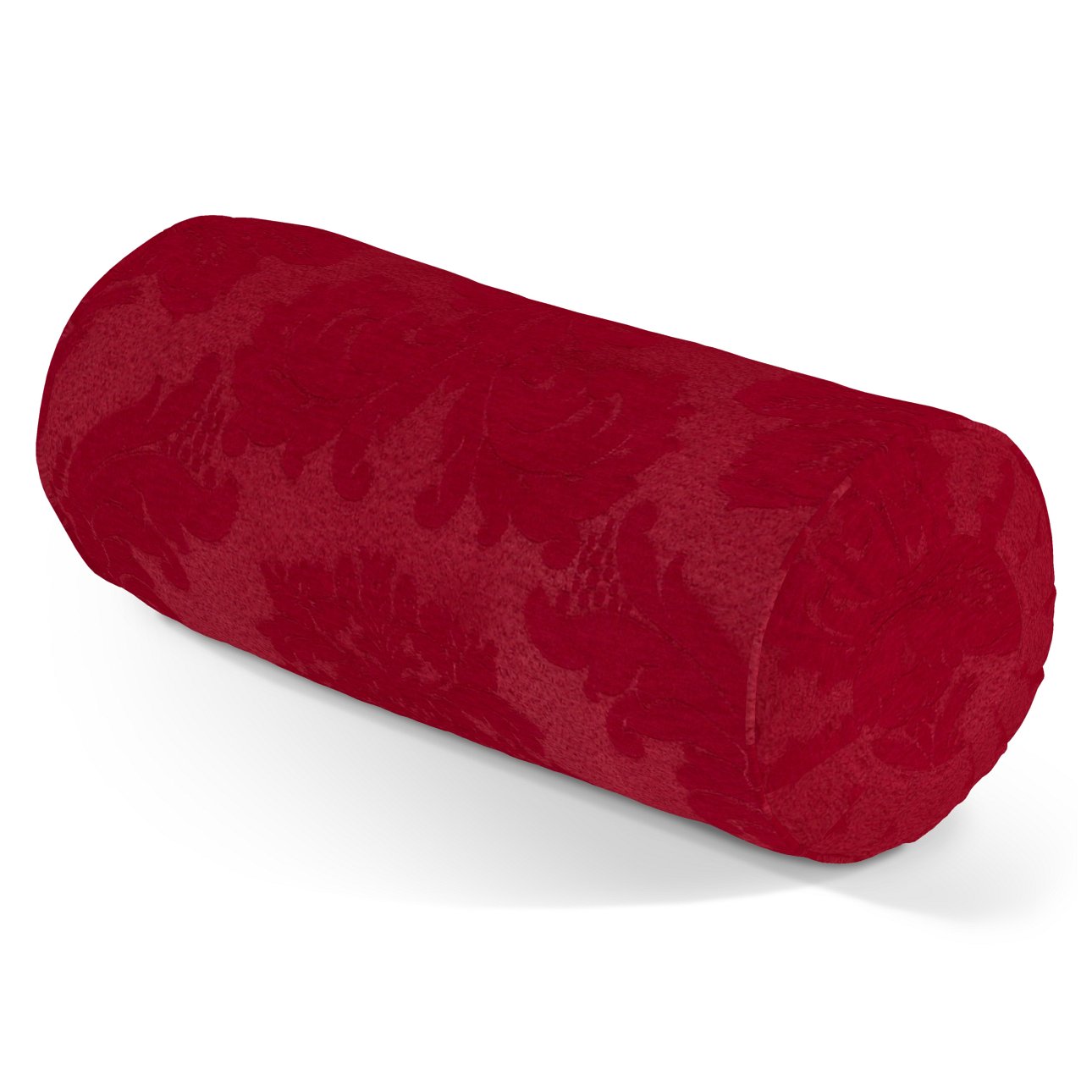 Polštář váleček s záložkami Ø20 x 50 cm červený