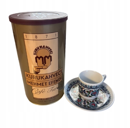 Levně Sada Mletá káva Kurukahveci Mehmet Efendi 500 g šálek