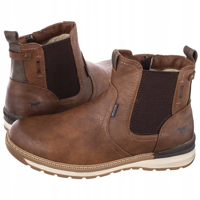

Buty Damskie Sztyblety Mustang Brązowe 49A056