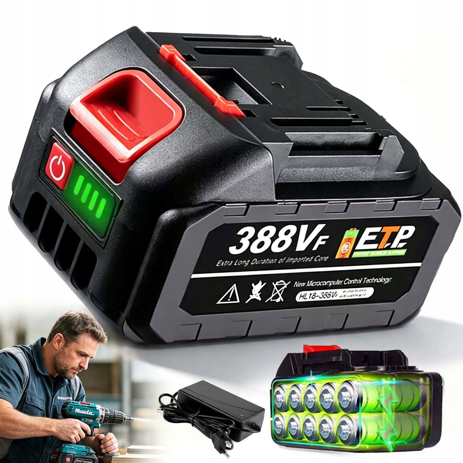 Makita Akumulator-BL1850 Li 18,0 V, 5,0 Ah, 1, 196672-8