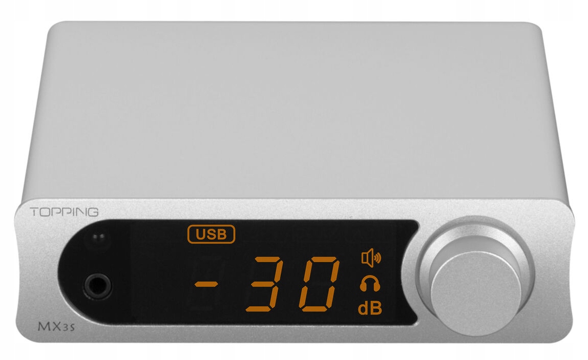 Topping MX3s (Strieborný) Dac Akm Bluetooth Trieda D Pilot Korektor