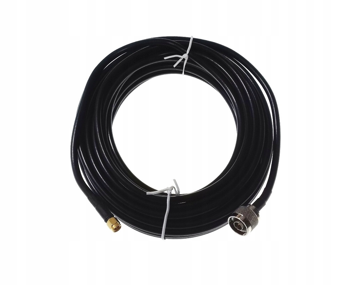 

Kabel antenowy Przewód 50 ohm N wtyk Rp Sma 10m.