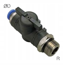 

zawór odcinający gwint 1/4 wąż 8mm auto kulowy Bc