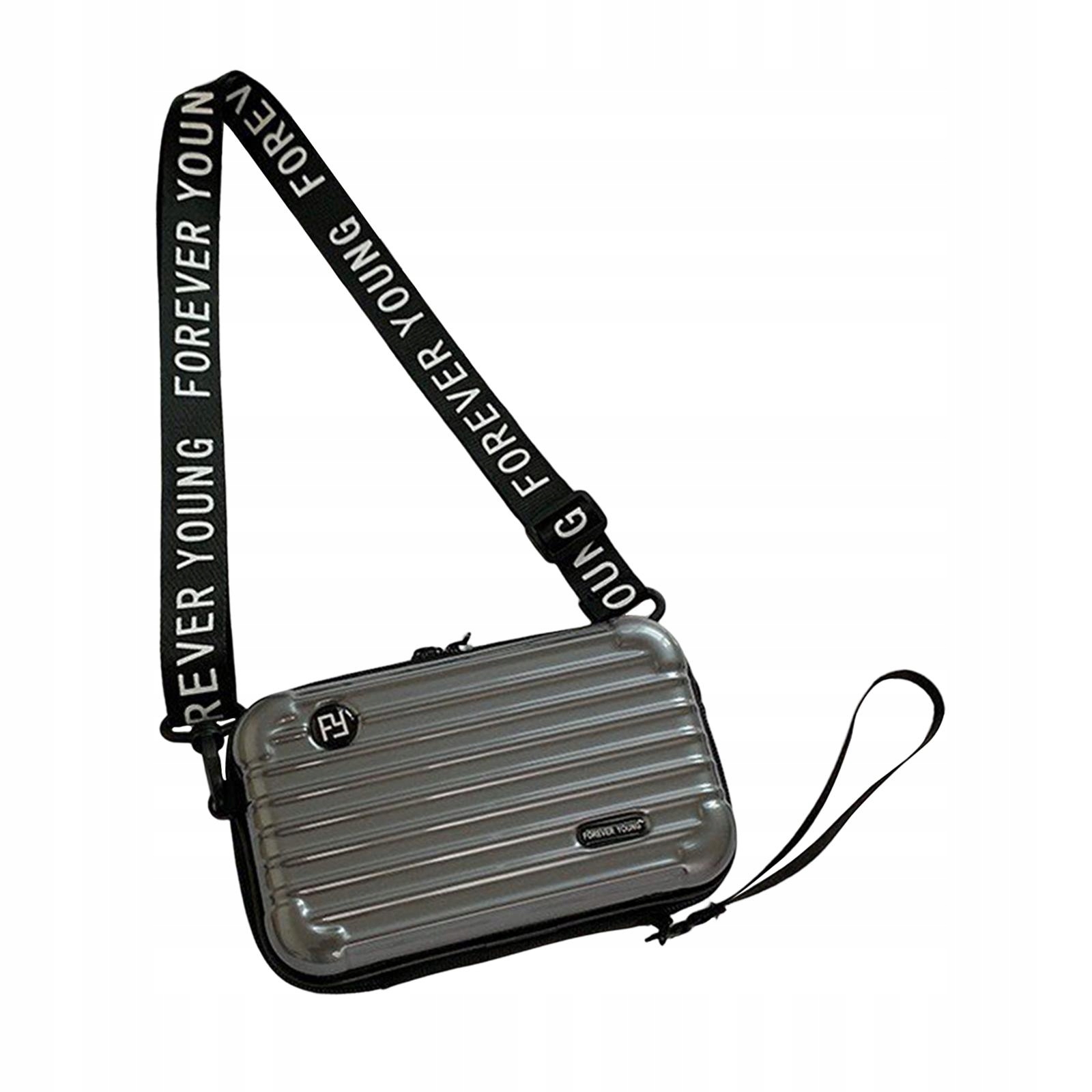 Mini taška na kufr Casual s nastavitelným ramenním popruhem Peněženka přes  rameno šedá za 292 Kč - Allegro