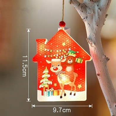 

Bombka zawieszka Led świąteczna choinkowa domek