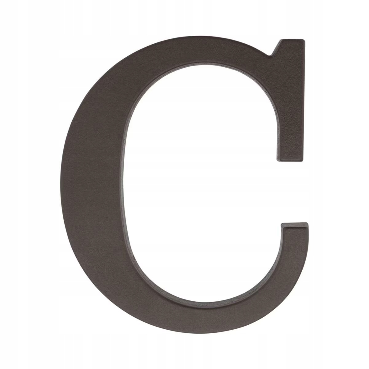 Litera oznaczenie na dom "C" brązowa