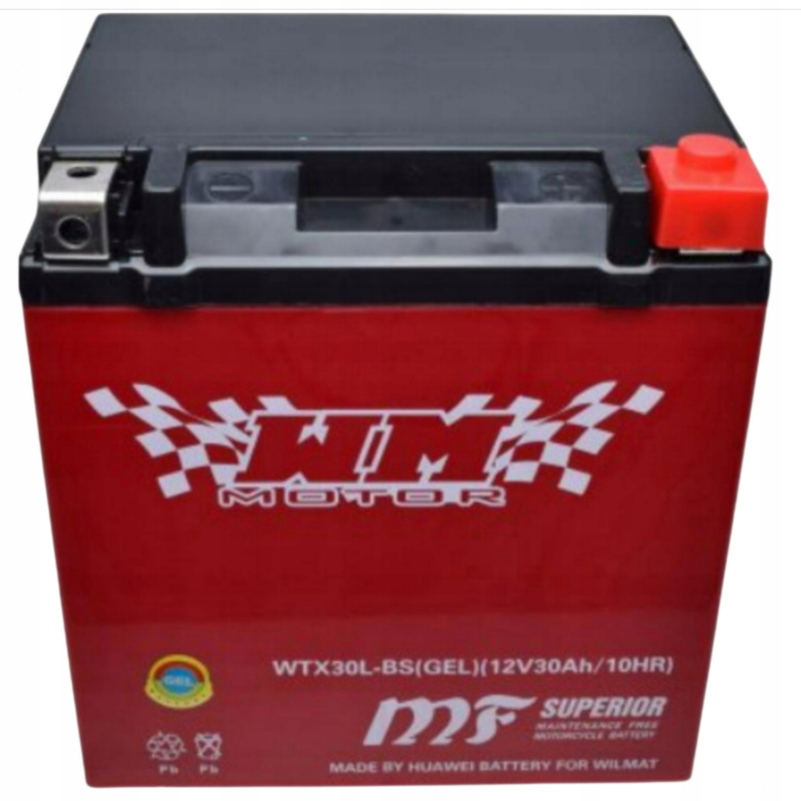 Batéria WTX30L-BS YTX30L-BS 12V 30Ah Gel Agm Motocykel Bezúdržbový