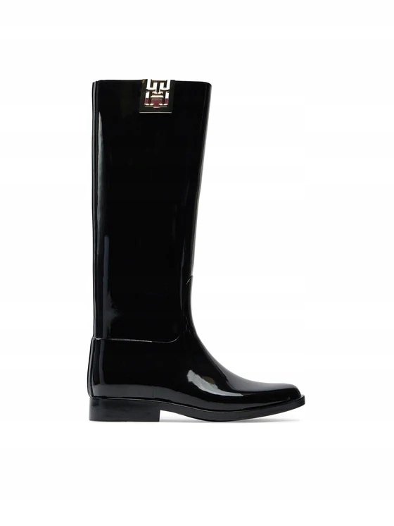 Tommy Hilfiger Holínky Th High Rainboot FW0FW07959 Černá velikost 39