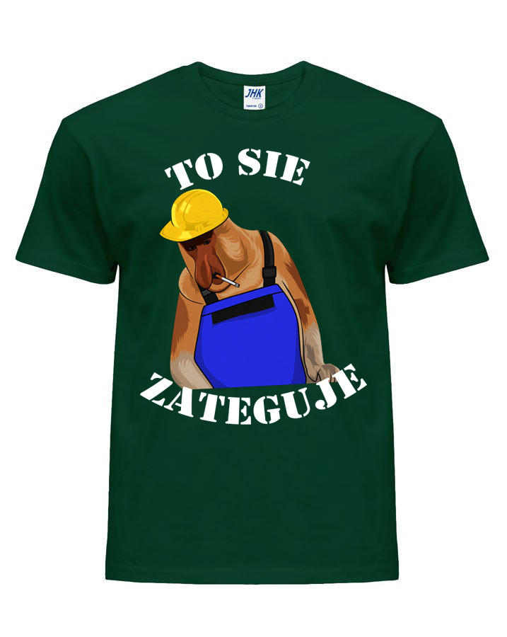 

koszulka To Sie Zateguje Janusz budowlaniec XL