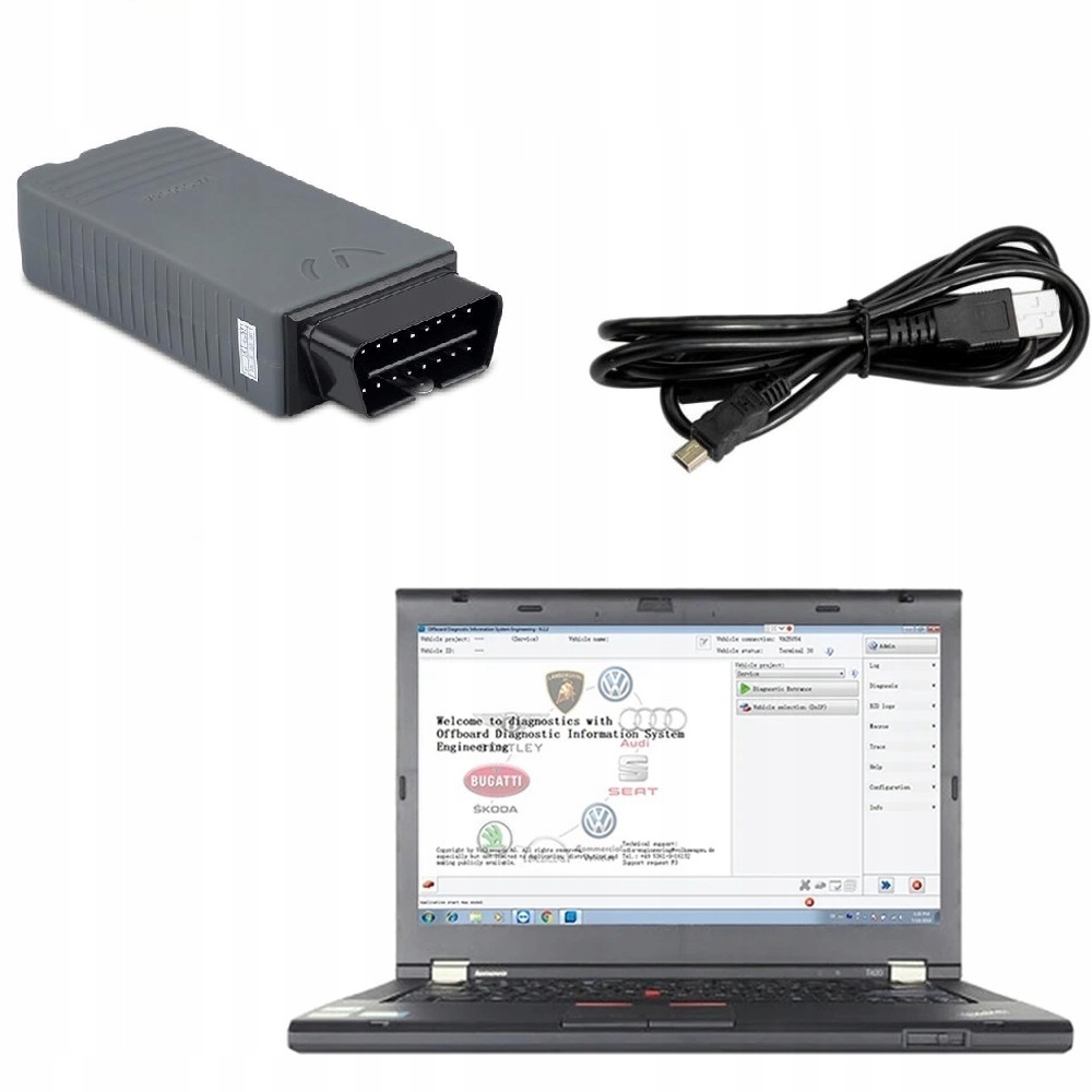 Vas 5054 Odis 2024 Volskswagen Audi Škoda Notebook