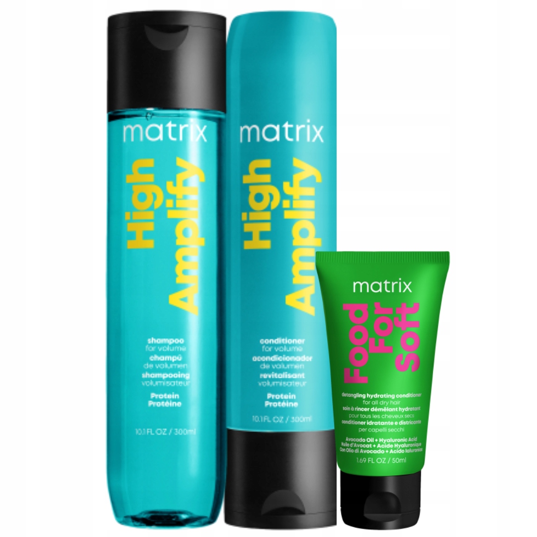 Matrix Zestaw High Amplify: szampon do włosów, odżywka, 300ml