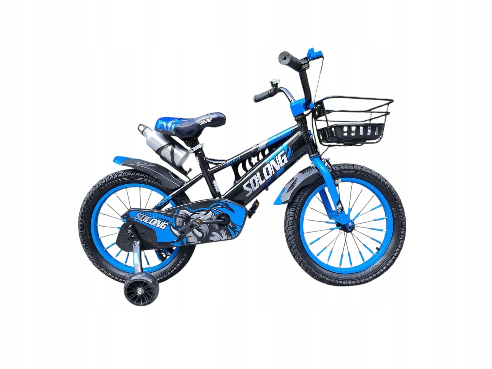 Rower Dziecięcy Rowerek 16 Cali Dla Dziecka Chłopca Koszyk Niebieski