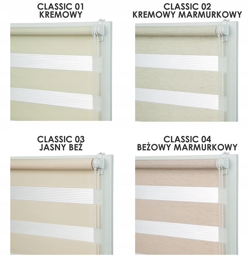 ROLETY DZIEŃ NOC NA WYMIAR Z NAPINACZEM 40x150 cm Marka Profi-Styl