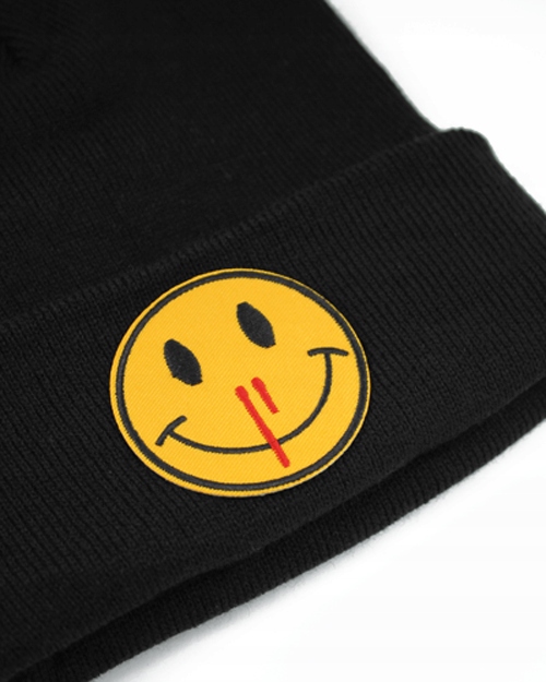 czapka beanie NOSEBLEED czarna alternative soft grunge goth core gore scene Marka inna