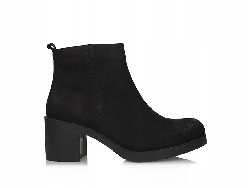 Toscanio LP 441 Nubukowe Botki na Gumowej Podeszwie - Rozmiar 38